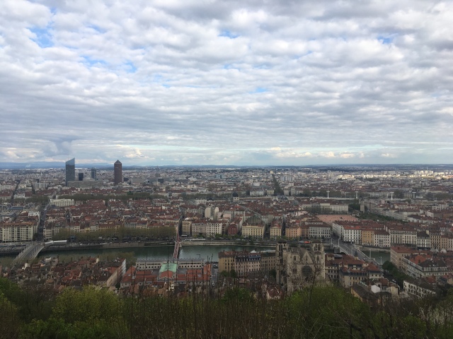 View from the Fourviere in Lyon, France
